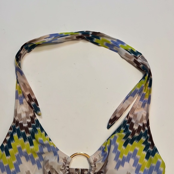 Milly Cabana Ring Halter Bikini Top, size Medium - Picture 5 of 9